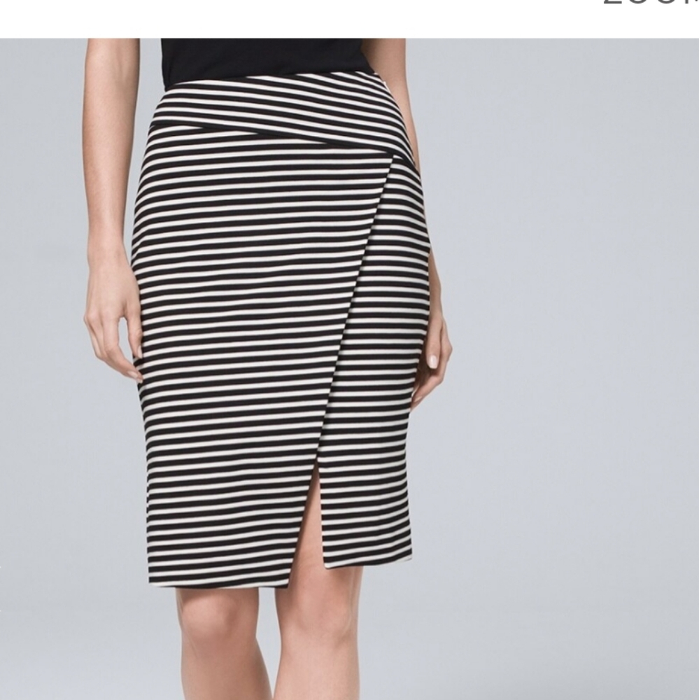 WHBM faux wrap pencil skirt nwot